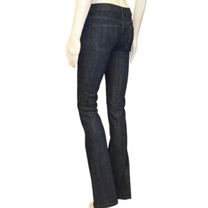 KOVA & T "Christina"-Style Dark Blue Denim Rinse Classic Boot Cut Jeans Size 26